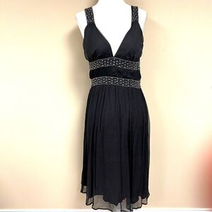 French connection Grey beaded dress. Size 6
